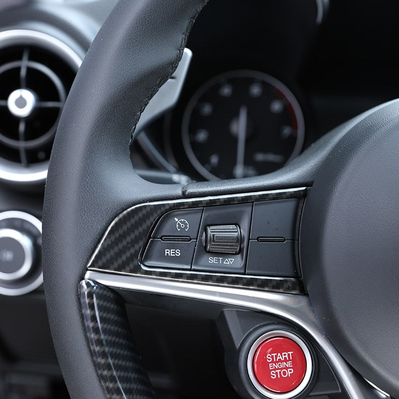 Alfa Romeo Giulia Stelvio Lenkrad Tasten Knopfe Abdeckung