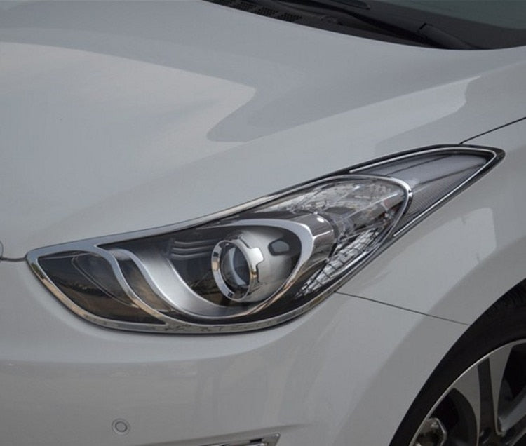 Hyundai Elantra MD Chrom Licht Leuchte Scheinwerfer Vorne Hinten Abdeckung Rahmen