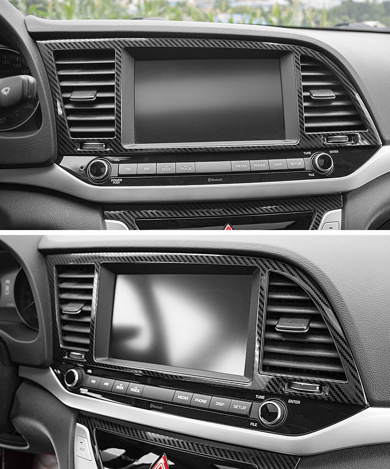 Hyundai Elantra AD Mittelkonsole Bildschirm Luftdüsen Armaturenbrett Lüftung Abdeckung