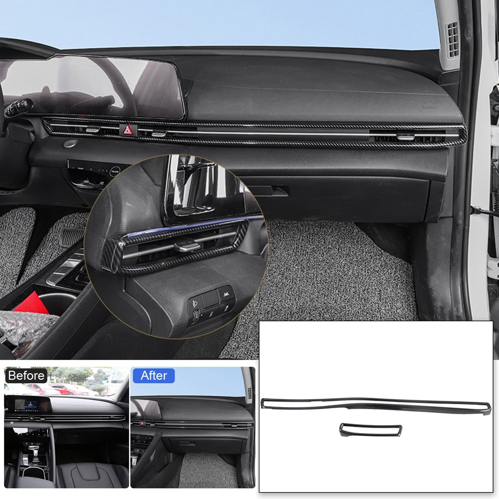 Hyundai Elantra CN7 Mittelkonsole Luftdüsen Lüftungsgitter Lüftungsschacht Rahmen Abdeckung