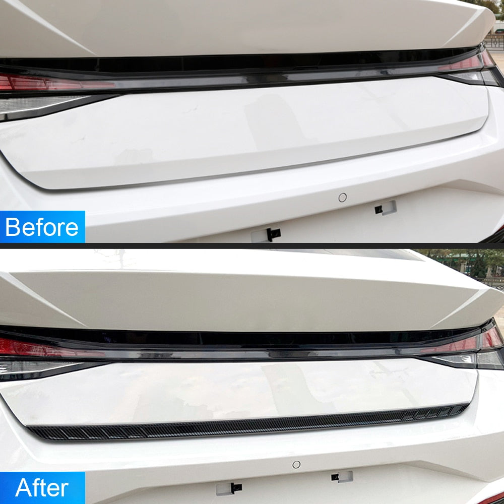 Hyundai Elantra CN7 Kofferraum Gepäckraum Abdeckung Hinten Leiste
