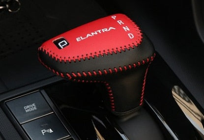 Hyundai Elantra CN7 Leder Schaltknauf Schalthebel Abdeckung für Automatik