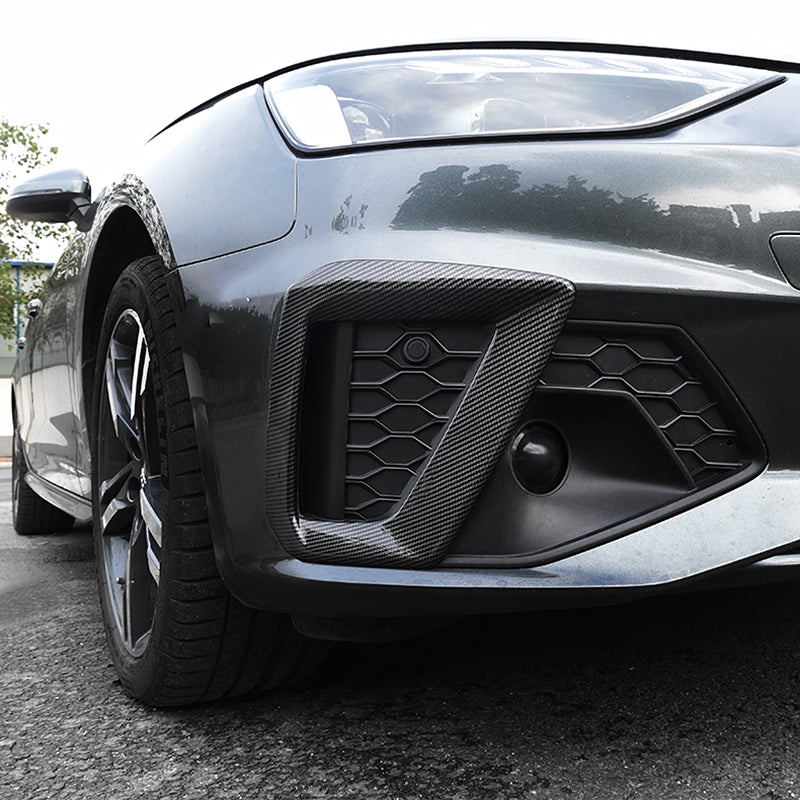 Audi A4 B9 Nebelscheinwerfer Licht Vorne Kühlergrill Gitter Abdeckung Rahmen