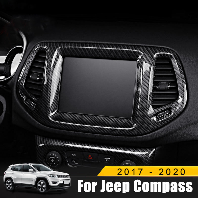 Jeep Compass Bildschirm Armaturenbrett Luftdüsen Lüftungsgitter Abdeckung