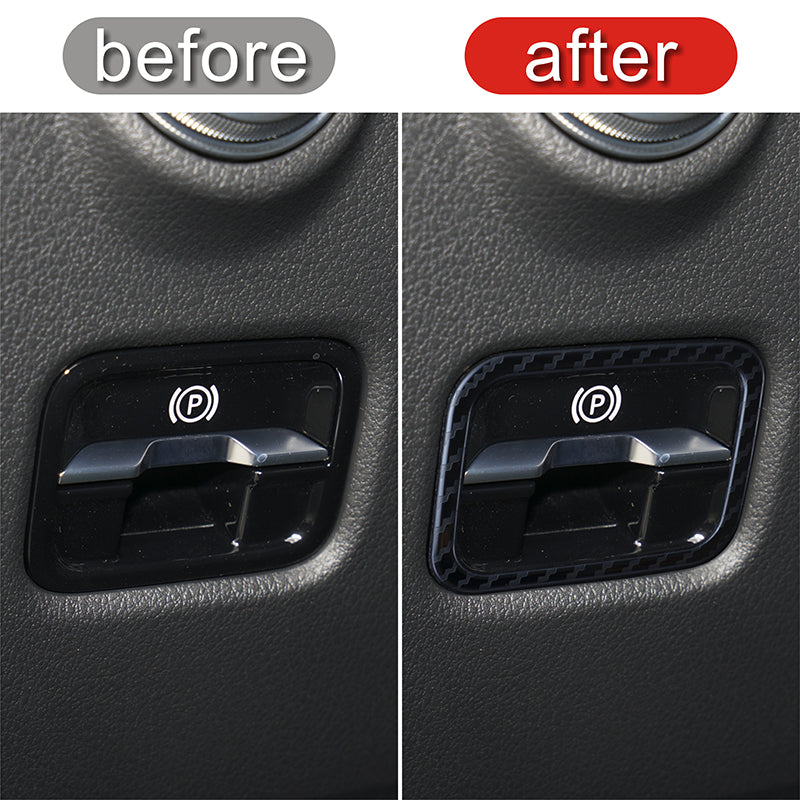 Mercedes C W206 Edelstahl Elektronische Handbremse Rahmen Abdeckung