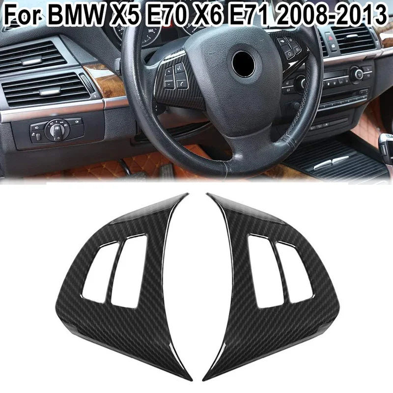 BMW X5 E70 X6 E71 Lenkrad Tasten Lenkradbezug Abdeckung Rahmen