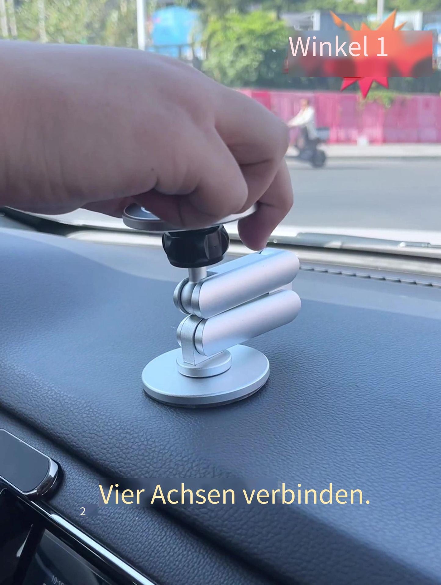 Magsafe Auto Handyhalterung 2025 – Magnetisch, drehbar & faltbar, aus Aluminium, selbstklebende Montage