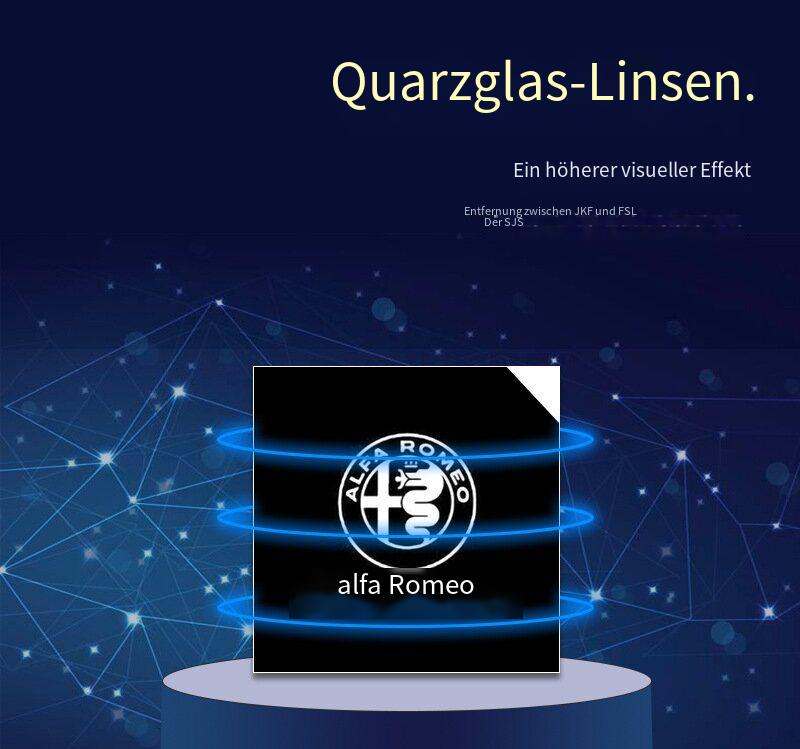 LED Türbeleuchtung für Alfa Romeo Giulia & Stelvio – Türprojektor Logo Licht, Willkommenslicht, Ambientebeleuchtung Tuning Zubehör