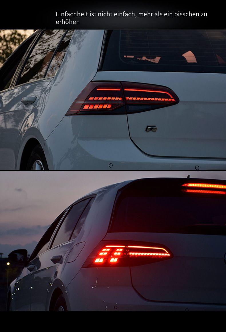 LED Rückleuchten-Set für VW Golf 7 (2014–2020) – Dynamischer Blinker & Bremslicht – Tuning Heckleuchten im OEM-Stil