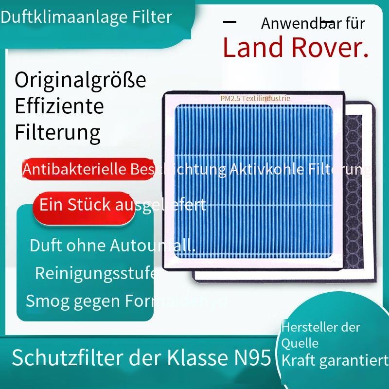 Geeignet für Land Rover Duft-Klimaanlagenfilter, Aktivkohle N95-Grad, Auto-Klimaanlagenfilter, PM2.5-Filterung