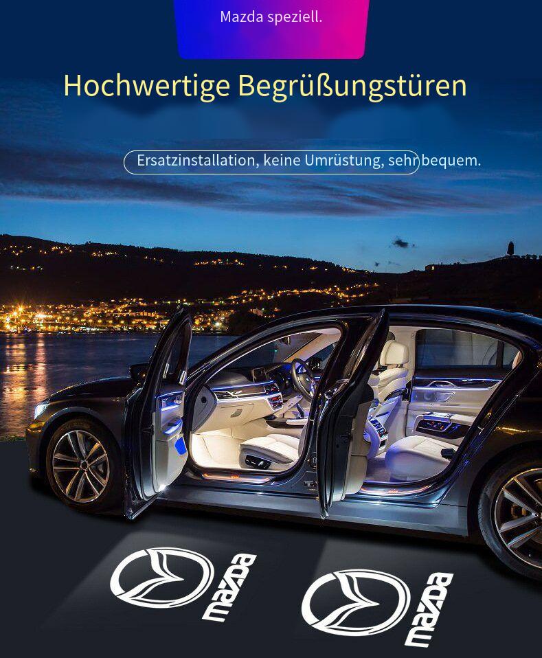 LED Willkommenslicht Türprojektor für Mazda Kompatibel mit: Mazda 6, Mazda 8, Ruiyi, alte & neue Atenza Modelle
