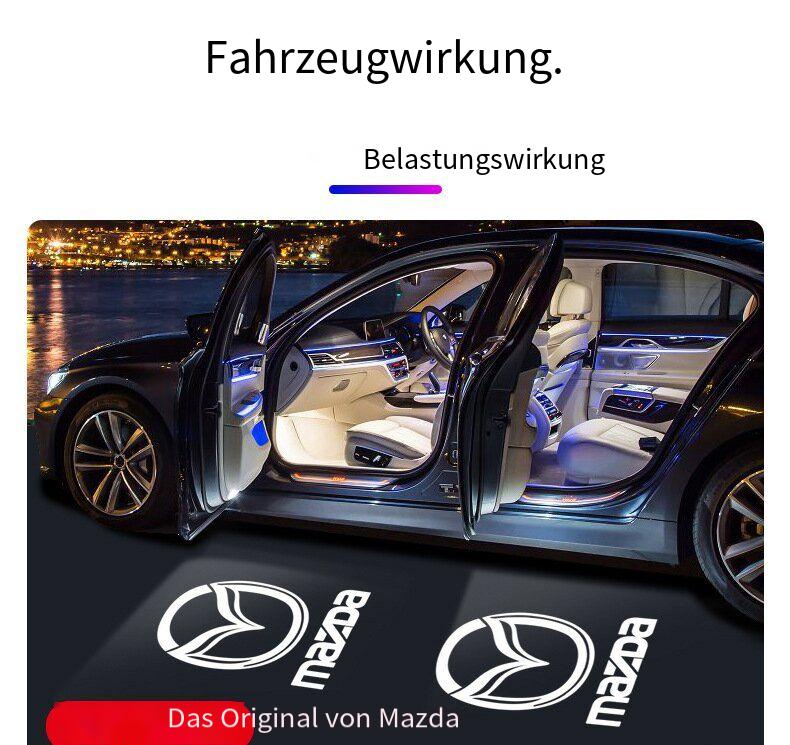 LED Willkommenslicht Türprojektor für Mazda Kompatibel mit: Mazda 6, Mazda 8, Ruiyi, alte & neue Atenza Modelle