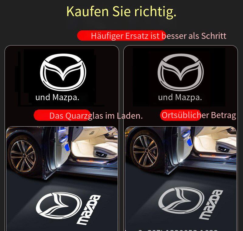 LED Willkommenslicht Türprojektor für Mazda Kompatibel mit: Mazda 6, Mazda 8, Ruiyi, alte & neue Atenza Modelle