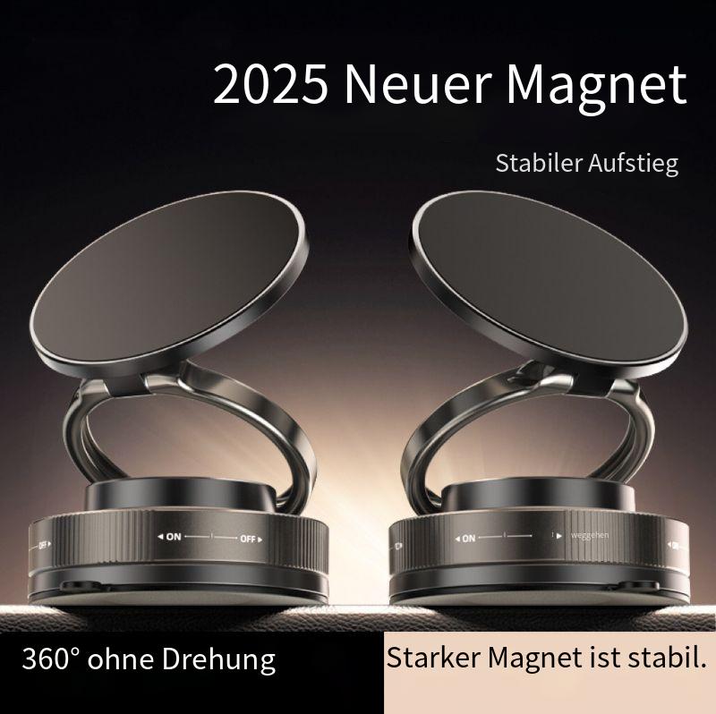 2025 Magnetische Handyhalterung Auto – Magsafe-kompatibel mit Vakuumsaugnapf & kabelloser Ladefunktion, Universal für iPhone & Android
