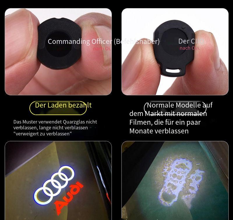 Geeignet für Audi Bodenlicht-Ambiente, Türprojektor zur Nachrüstung und Dekoration.