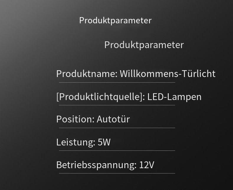 Passend für VW Passat (2012-2023) Einstiegsbeleuchtung mit Projektion.