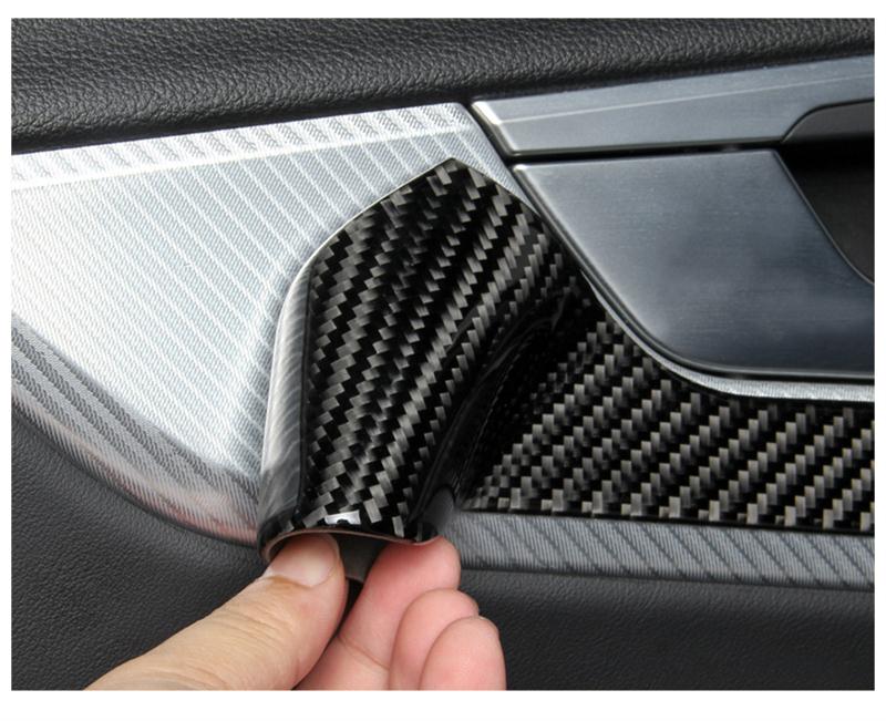 Audi A4 B9 Carbon Türgriff Schalen Tür Innen Abdeckung