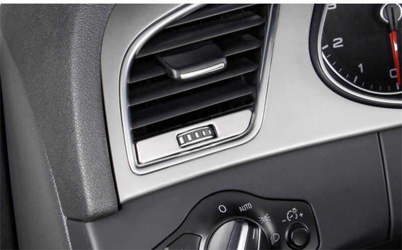 Audi A4 B8 / A5 B8 Edelstahl Armaturenbrett Luftdüsen Lüftung Abdeckung