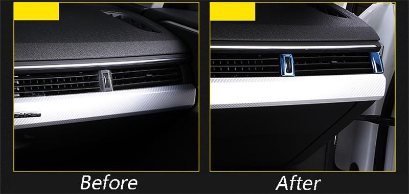 Audi A4 B9 / A5 B9 Edelstahl Armaturenbrett Luftdüsen Lüftung Knopf Abdeckung