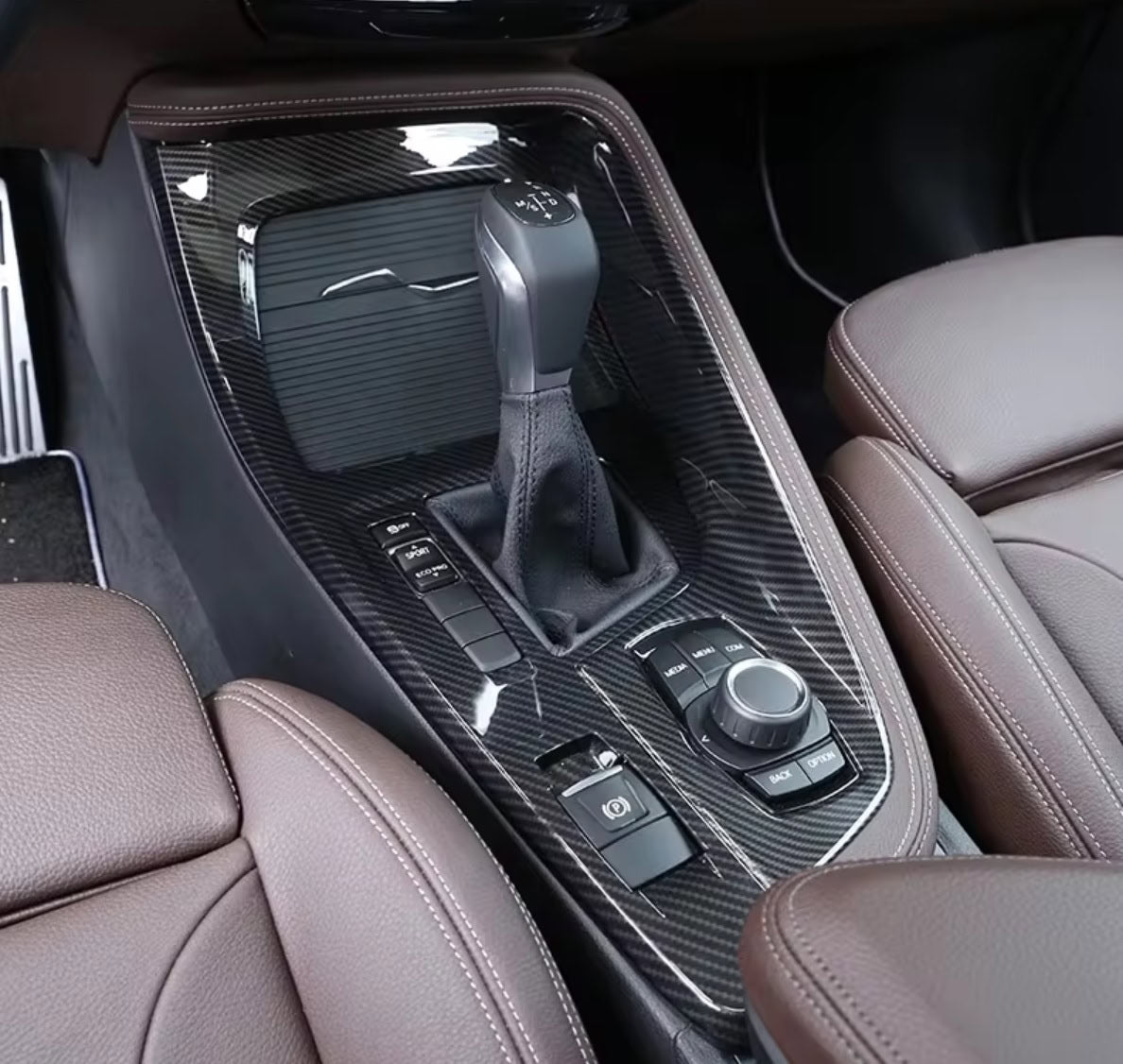 BMW X1 F48 / X2 F39 Carbon Mittelkonsole Schaltehebel Getriebe Gehäuse Abdeckung