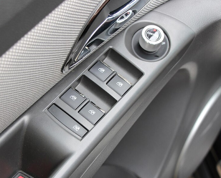 Opel Mokka X Edelstahl Fenster Heber Schalter Knopf Abdeckung