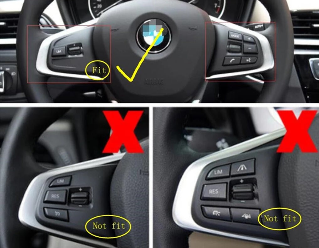 BMW X1 F48 Lenkrad Tasten Knopfe Abdeckung Rahmen