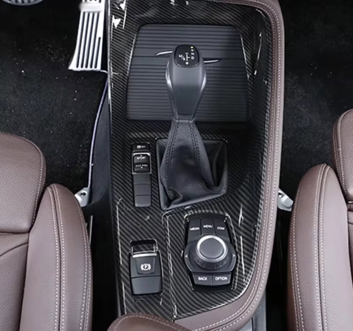 BMW X1 F48 / X2 F39 Carbon Mittelkonsole Schaltehebel Getriebe Gehäuse Abdeckung