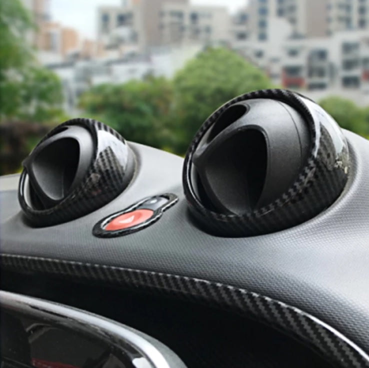 Smart fortwo forfour Armaturenbrett Luftdüsen Lüftung Abdeckung Ringe Rahmen