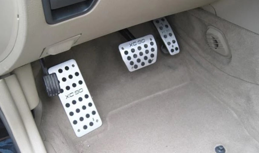 Volvo XC90 P2 Edelstahl Pedal Kappen Gaspedal Bremse Fußstütze für Automatik
