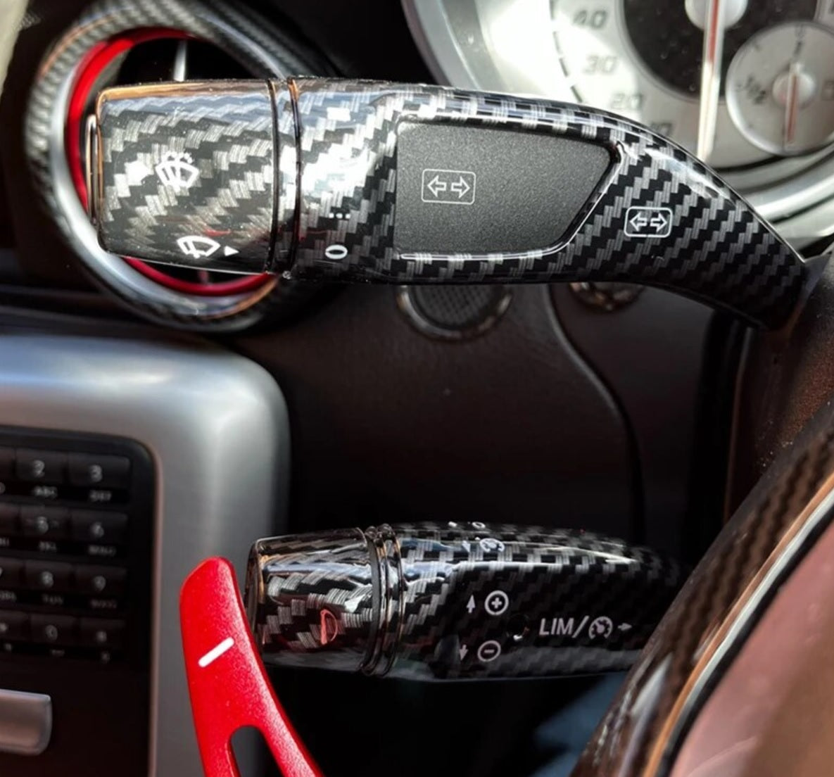 Mercedes A / B / C / CLA / E / GLA / GLC / GLE / GLK Lenkrad Schalt Seitenblinker Abdeckung