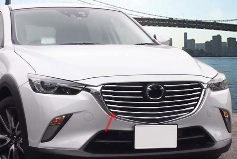 Mazda CX3 Chrom Kühlergrill Gitter Leiste Abdeckung