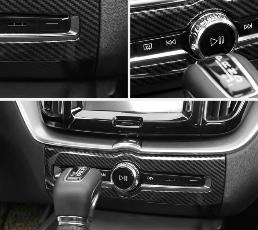 Volvo XC60 SPA Chrom Carbon Klimabedienteil Heizungsbedienteil AC Steuerung Abdeckung