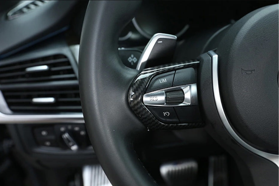 BMW Chrom Carbon Lenkradbezug Lenkradhülle Abdeckung Rahmen