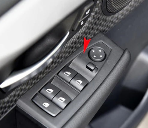 BMW 1 / 2 Chrom Fenster Heber Schalter Taster Abdeckung Rahmen