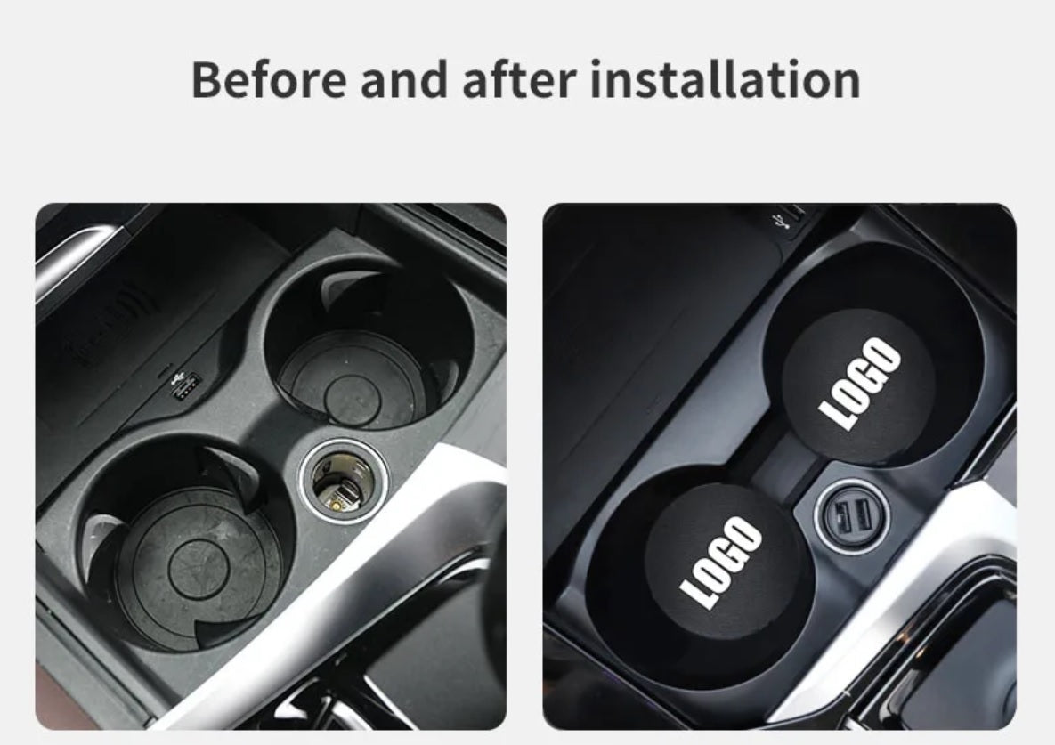 Volvo S60 P3 Antirutschmatte Gummimatten Getränke Becher Halter