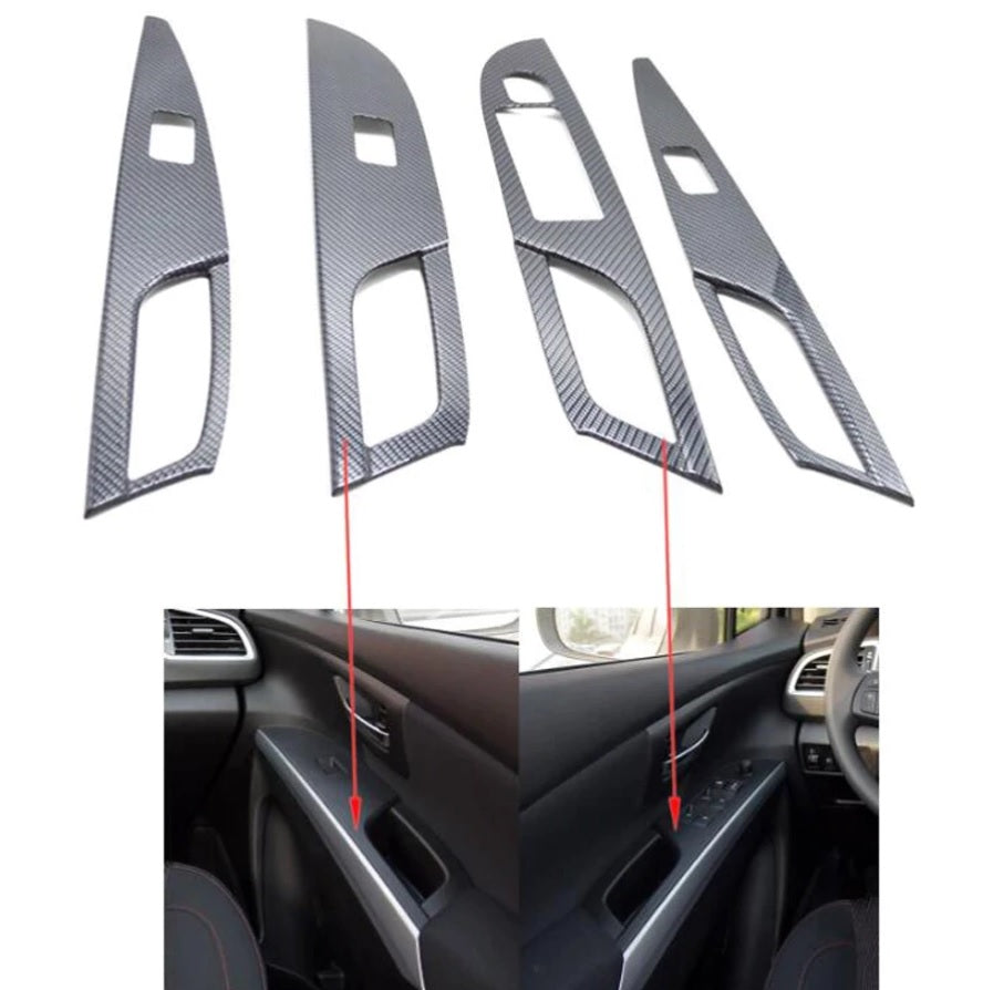 Suzuki SX4 S-Cross 2 Carbon Fenster Heber Schalter Taster Abdeckung Rahmen