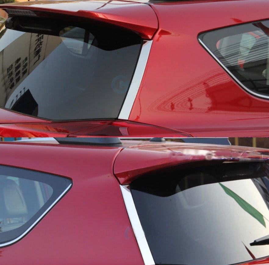 Toyota RAV4 4 XA40 Chrom Hinten Fenster Leiste Zierleiste Abdeckung
