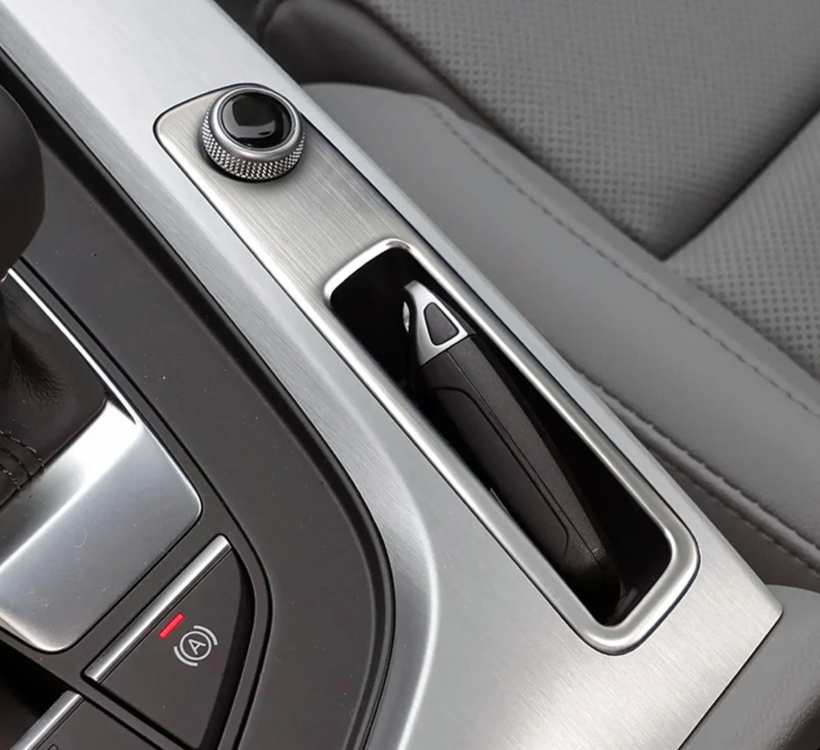 Audi A4 A5 B9 Edelstahl Schaltehebel Ablagekasten Mittelkonsole Abdeckung