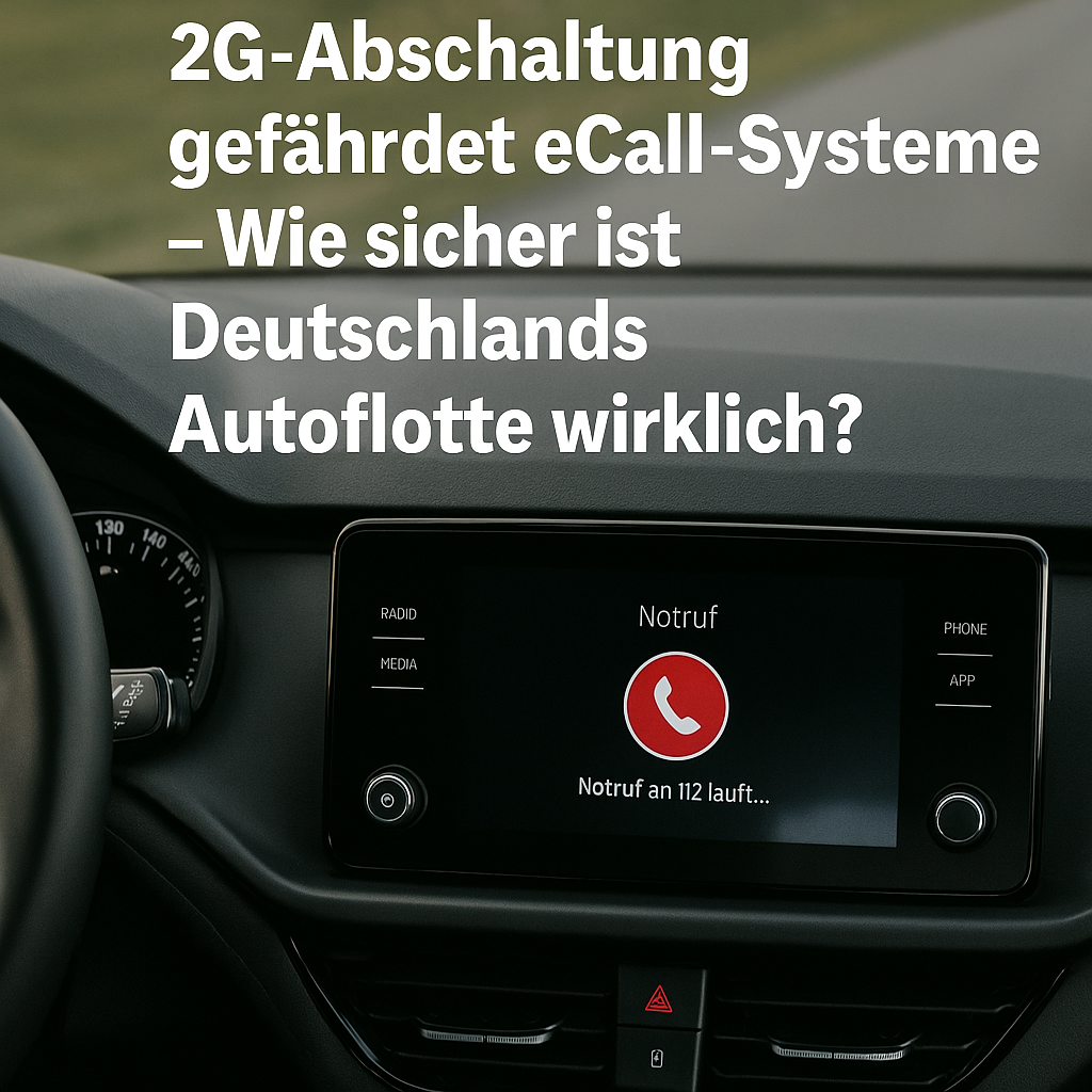 🇩🇪 2G-Abschaltung gefährdet eCall-Systeme – Wie sicher ist Deutschlands Autoflotte wirklich?