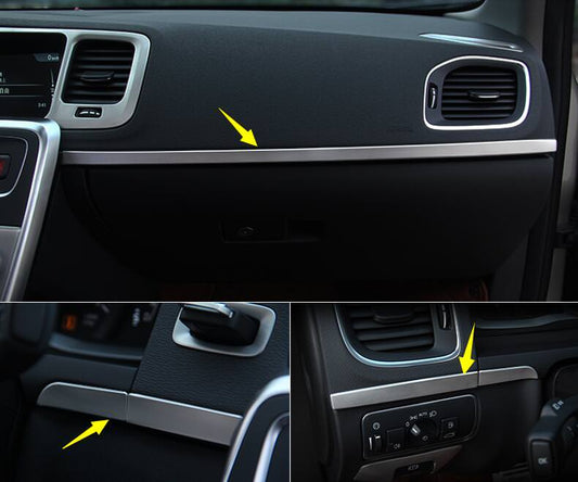 Volvo V60 P3 Chrom Mittelkonsole Armaturenbrett Leisten Abdeckung