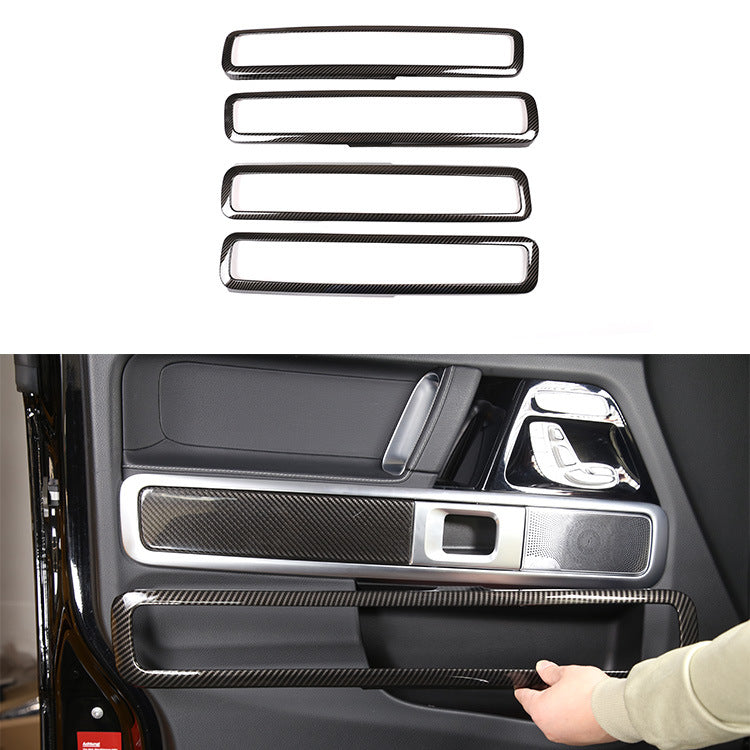 Türgriffrahmen Abdeckung für Mercedes-Benz G-Klasse W463A (2019–2022) – 4-teiliges Set, Innen Türgriff Blenden in Carbon Look, ABS Kunststoff