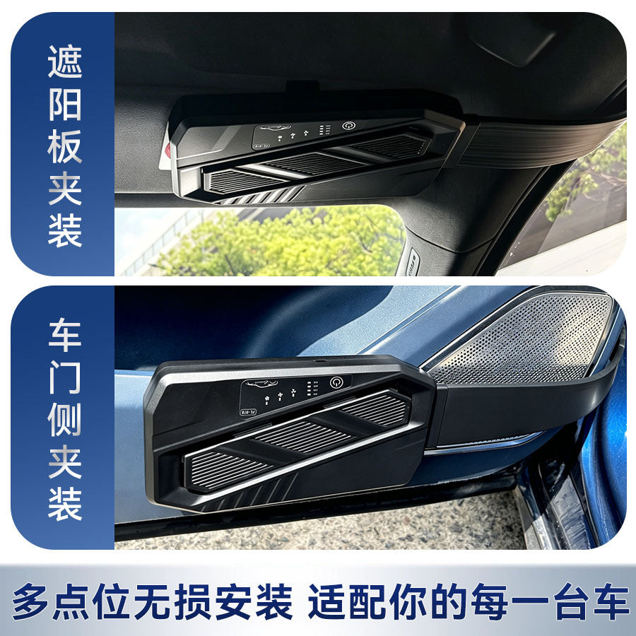 Solar Powered Car Window Exhaust Fan | Car Interior Cooling & Odor Removal Ventilator