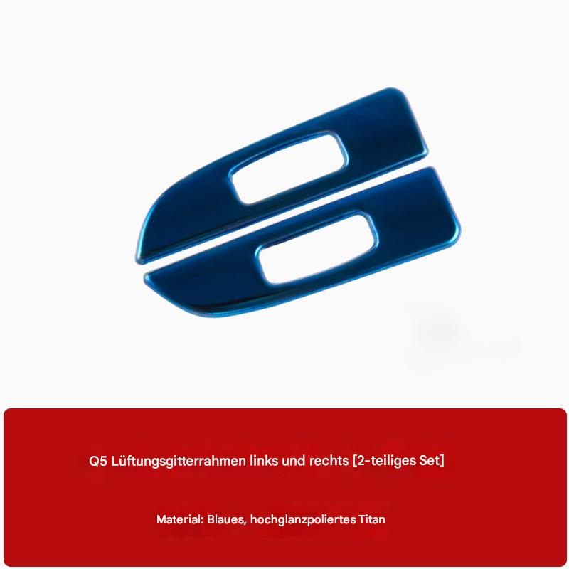 Audi Q5 2009–2018 Luftauslass Rahmen Edelstahl – Innenraum Dekor