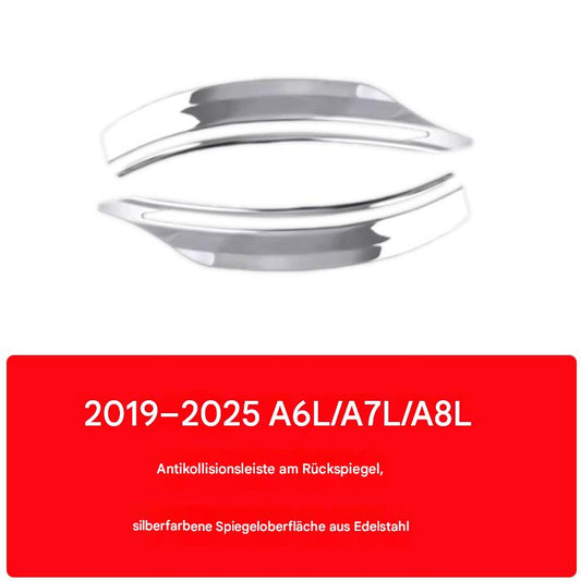 Audi A6L/A7/A8L 2019–2025 Spiegel Schutzleiste Edelstahl Zubehör