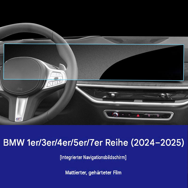 BMW 1er 3er 4er 5er 7er (2024–2026) Displayschutzfolie – Panzerglas für Curved Display, Navi & Touchscreen, Blendschutz