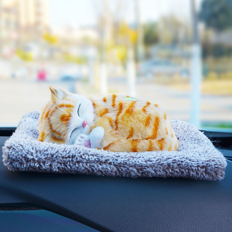 Auto Deko Katze & Hund – Aktivkohle Luftreiniger Figur für Auto Innenraum