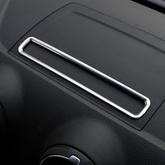 Edelstahl Navigationshalter Abdeckung Aufkleber passend für Audi A3 8V | Innenraum Dekor Rahmen Tuning Zubehör mit mitgeliefertem 3M Doppelklebeband