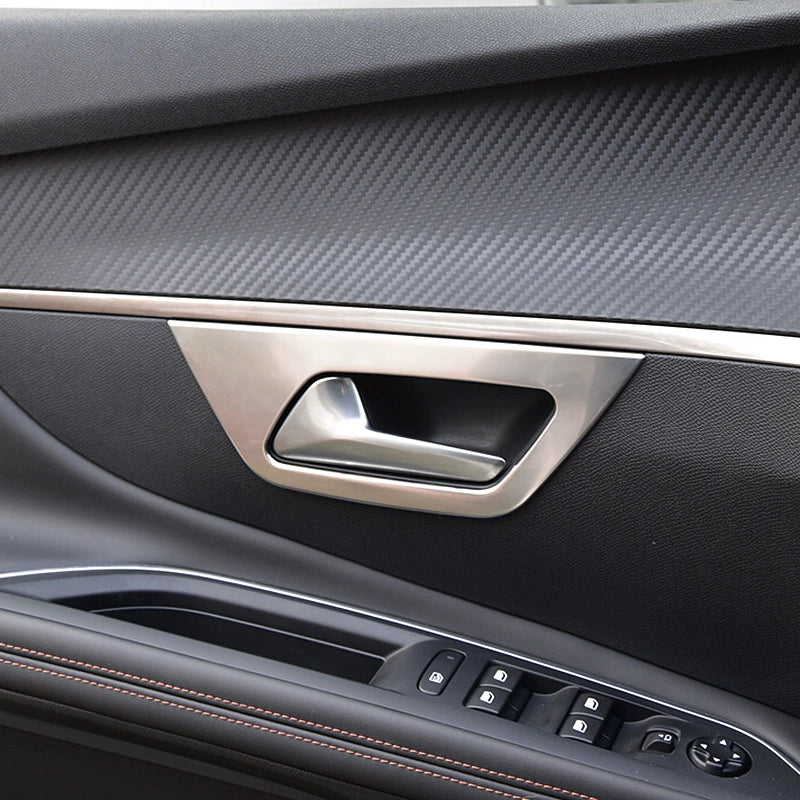 Edelstahl Innere Türgriff Schalenabdeckung für Peugeot 4008 5008 3008GT（2017+） – Mattes Finish