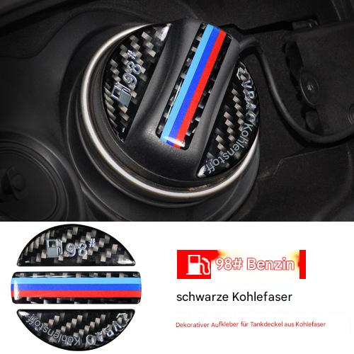Kraftstoff Hinweis Aufkleber 92/95/98 – Carbon Tankdeckel Dekor