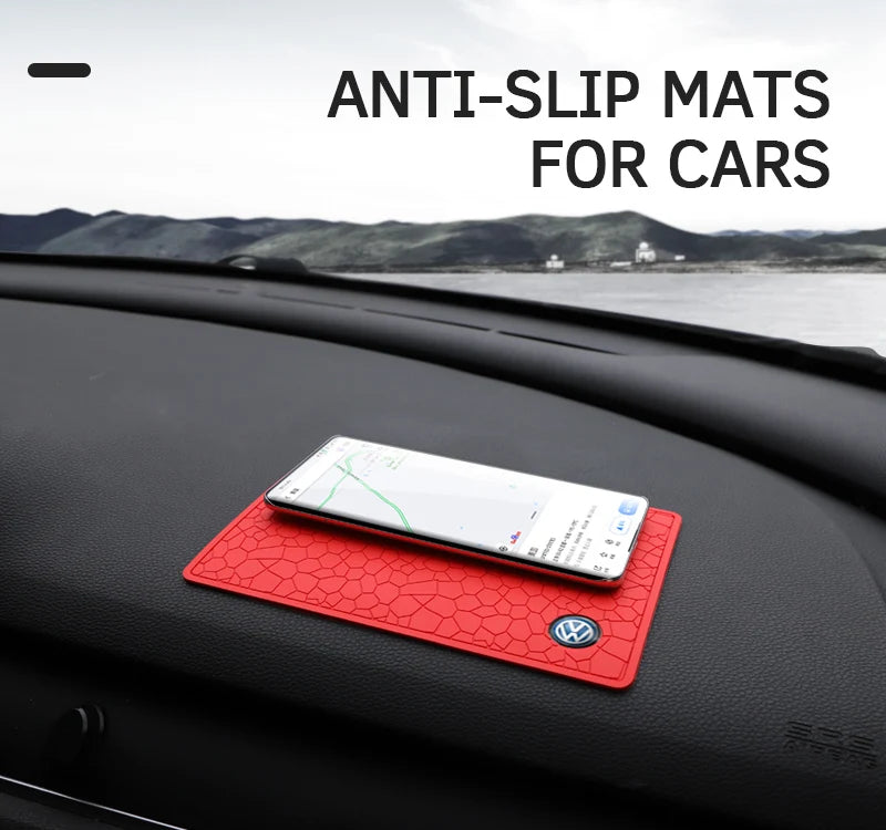 PVC Anti-Rutsch-Matte fürs Auto, Handy Anti-Rutsch-Gel-Pad für das Armaturenbrett, passend für Volkswagen GTI, Arteon R, Scirocco, Jetta R-Line, Tiguan, Polo, Magotan und GTD.